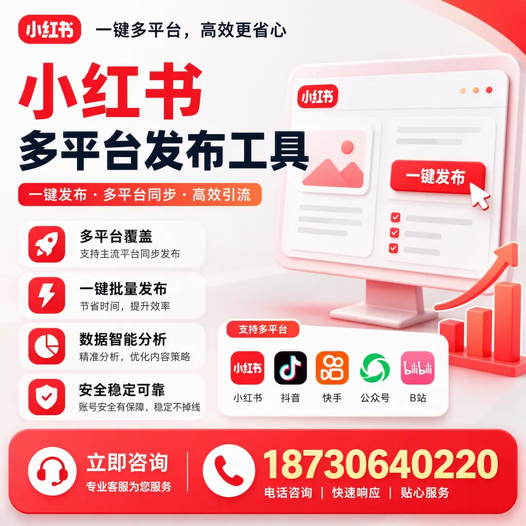 小红书多平台发布工具在 乌鲁木齐 的应用与优势解析